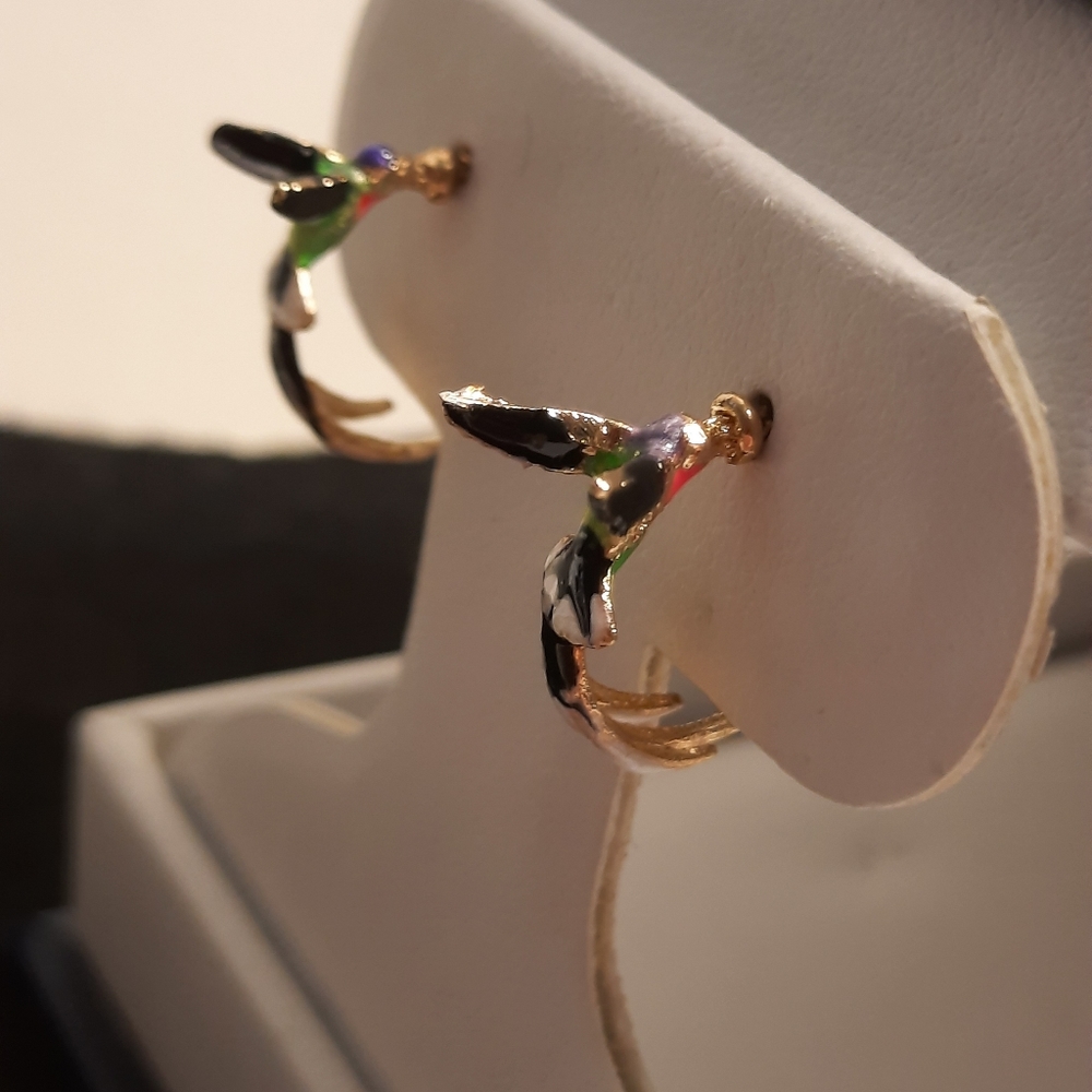 Hummingbird earrings - Picture 5 of 7
